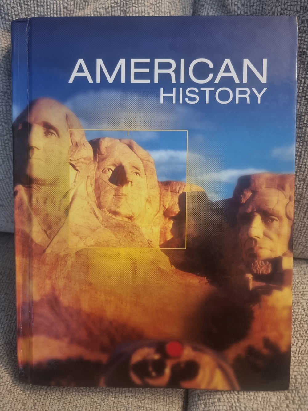 Pearson American History Textbook - Blue Cover with Yellow Accents